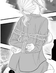 DL同人「就活女子、拘束面接（第三章）」のラフネーム制作